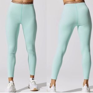 Carbon38 Printed Band High Rise 7/8 Legging